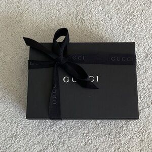 Gucci Black Gift Box with Ribbon